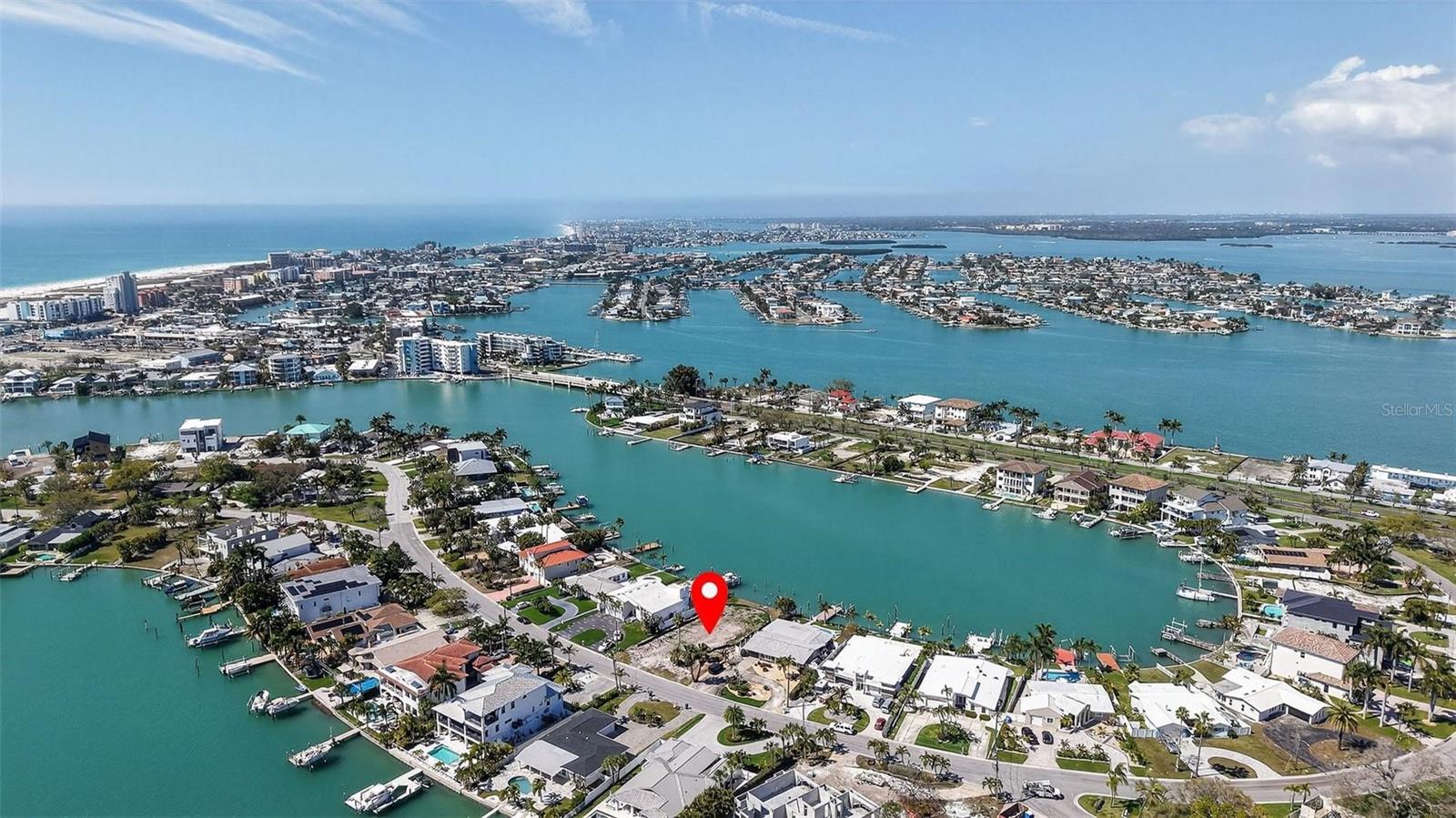 aerial view of lot