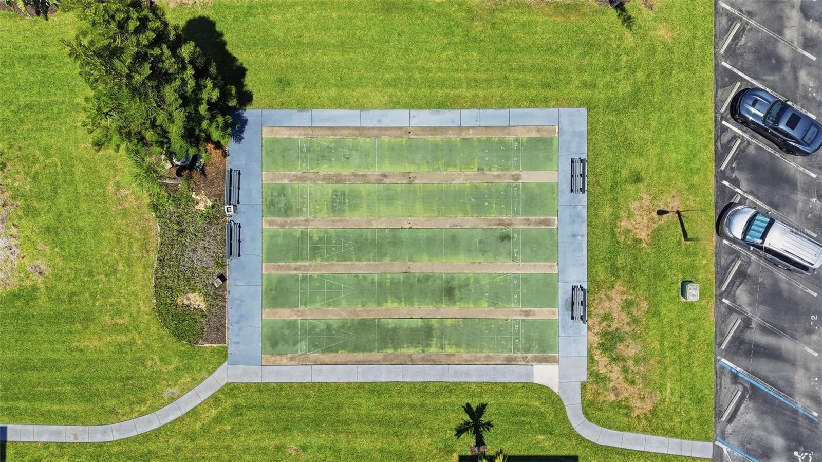 Shuffleboard courts