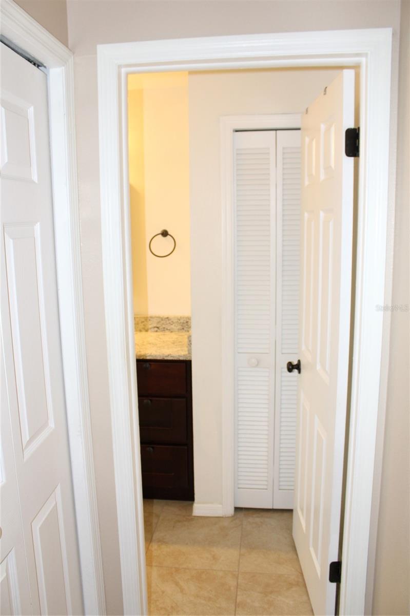 Guest bath entry