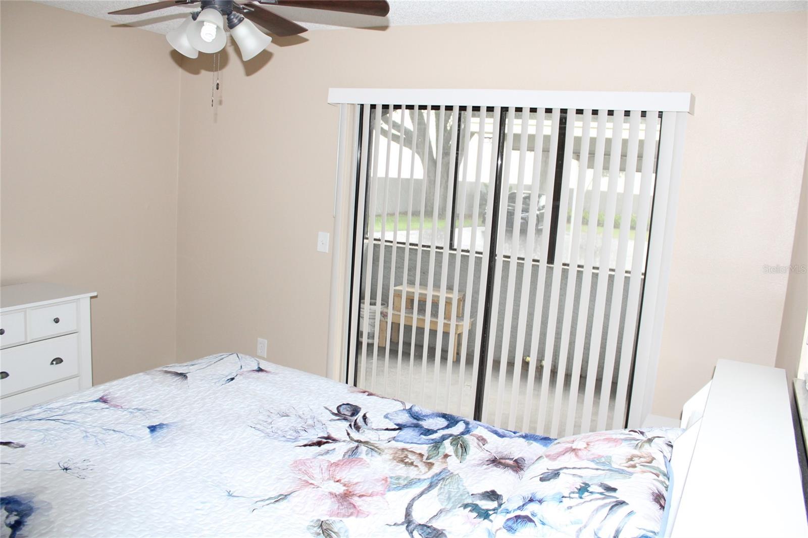 Guest bedroom porch/patio access