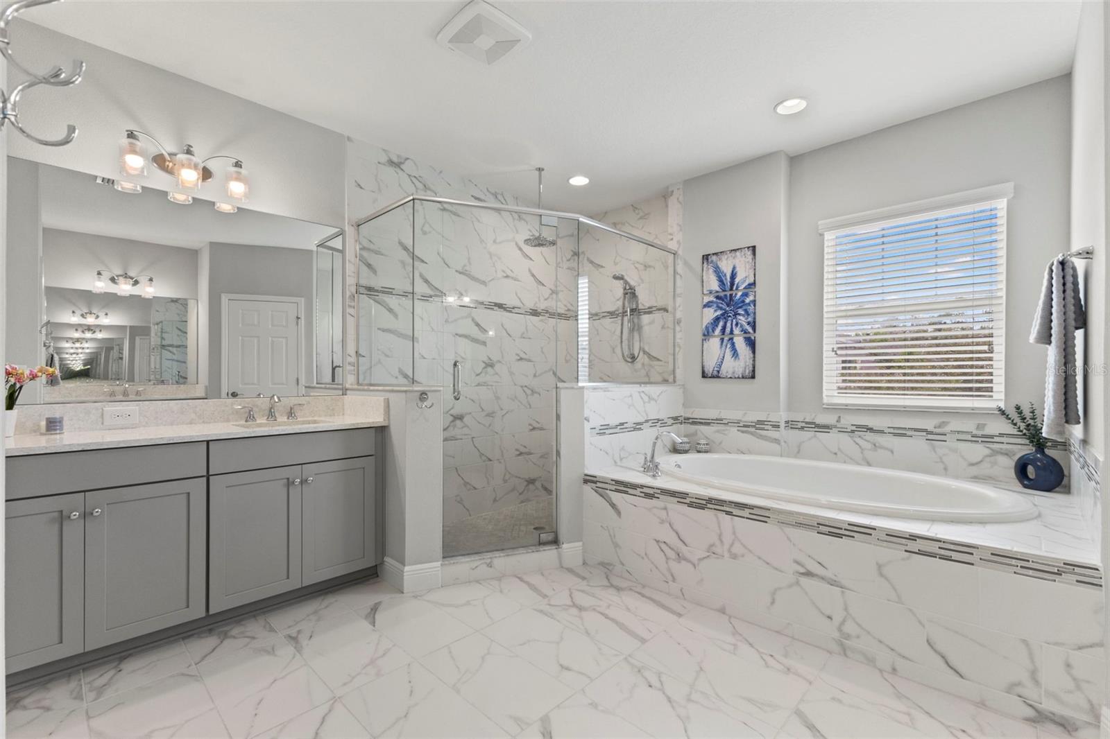Spa like retreat in the Primary Bathroom