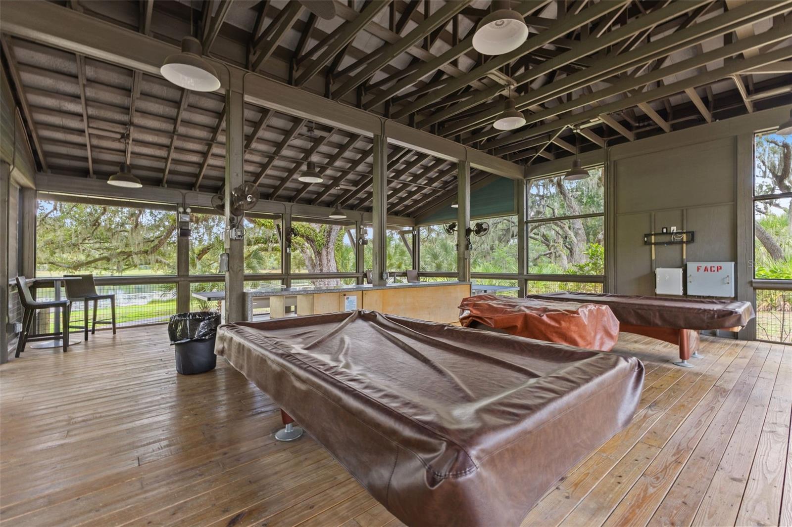 Lake House game room
