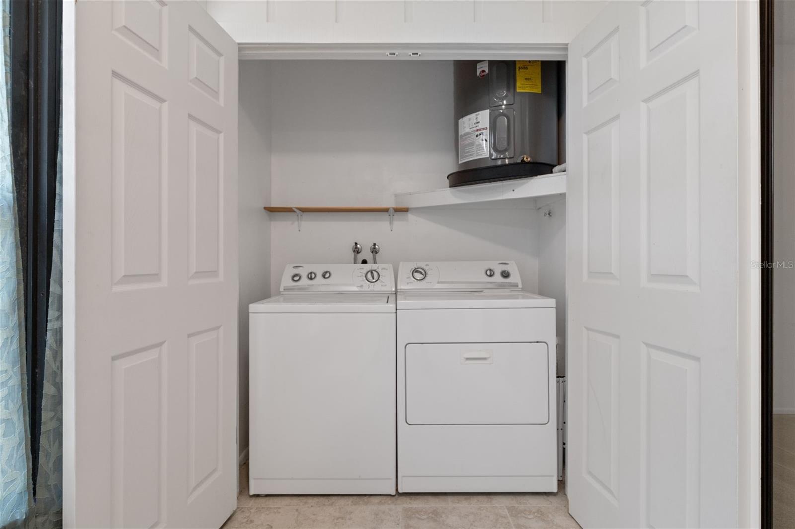 Convenient, washer and dryer. Stay with home. The home
