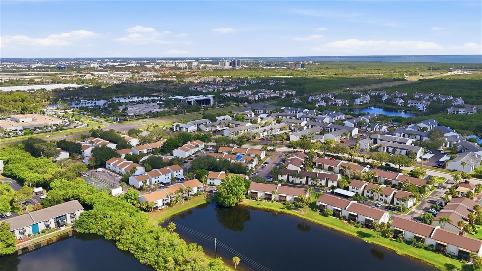 Aerial view of Peppertree Village