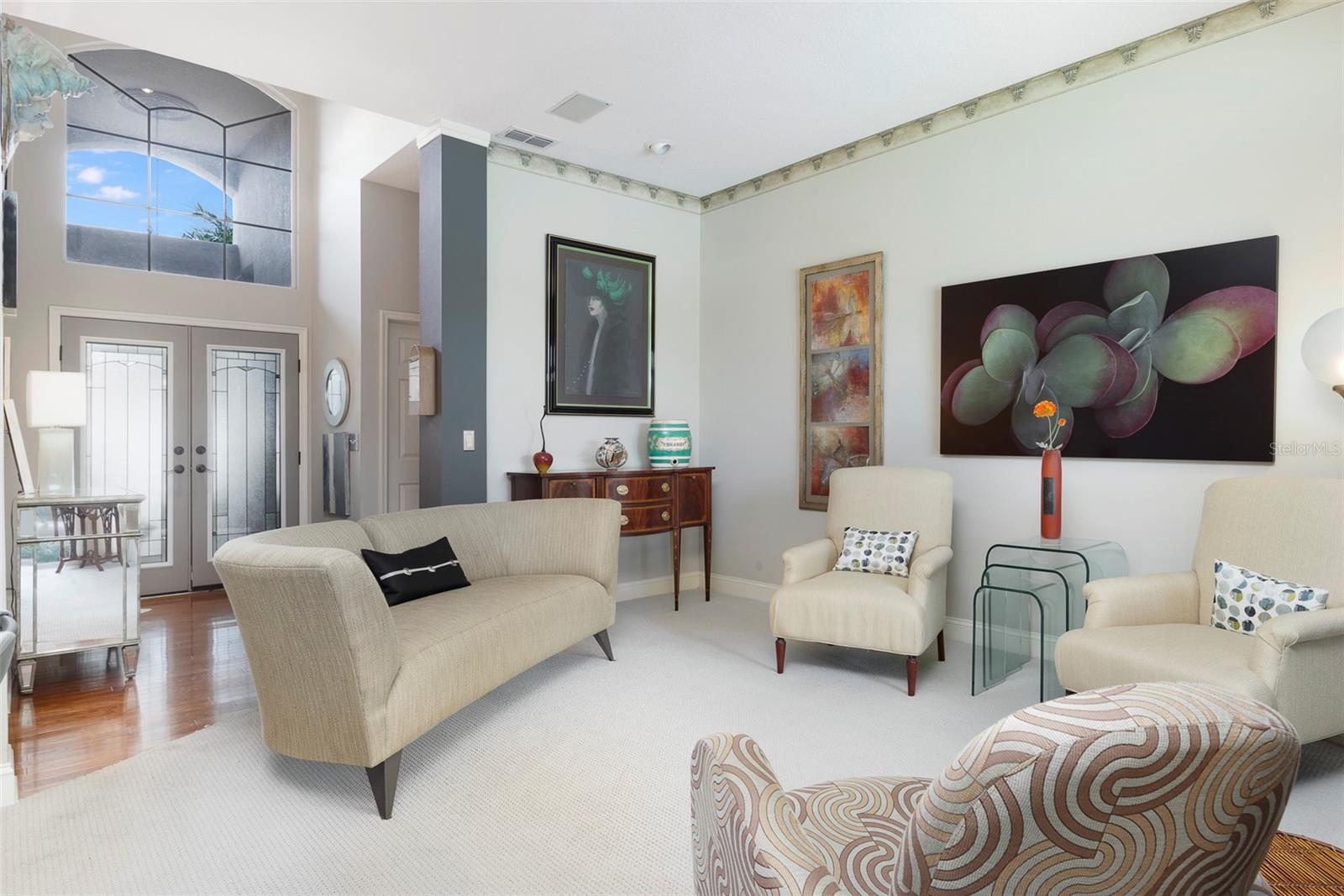 Grand Living Room Entry