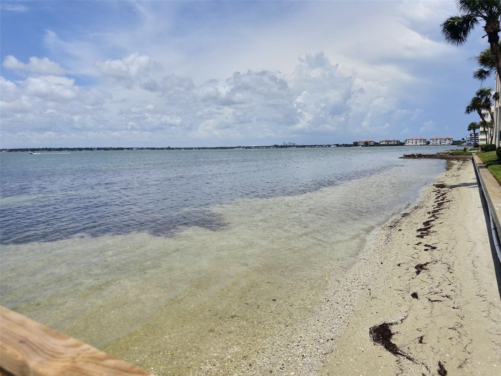 Sandy beach area