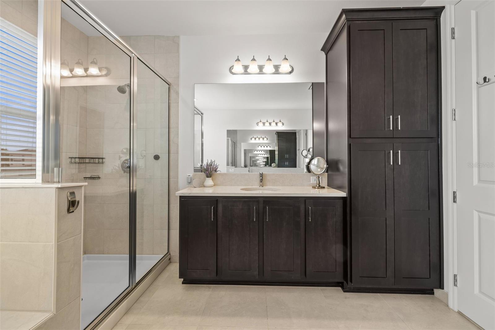 Built-in linen closet