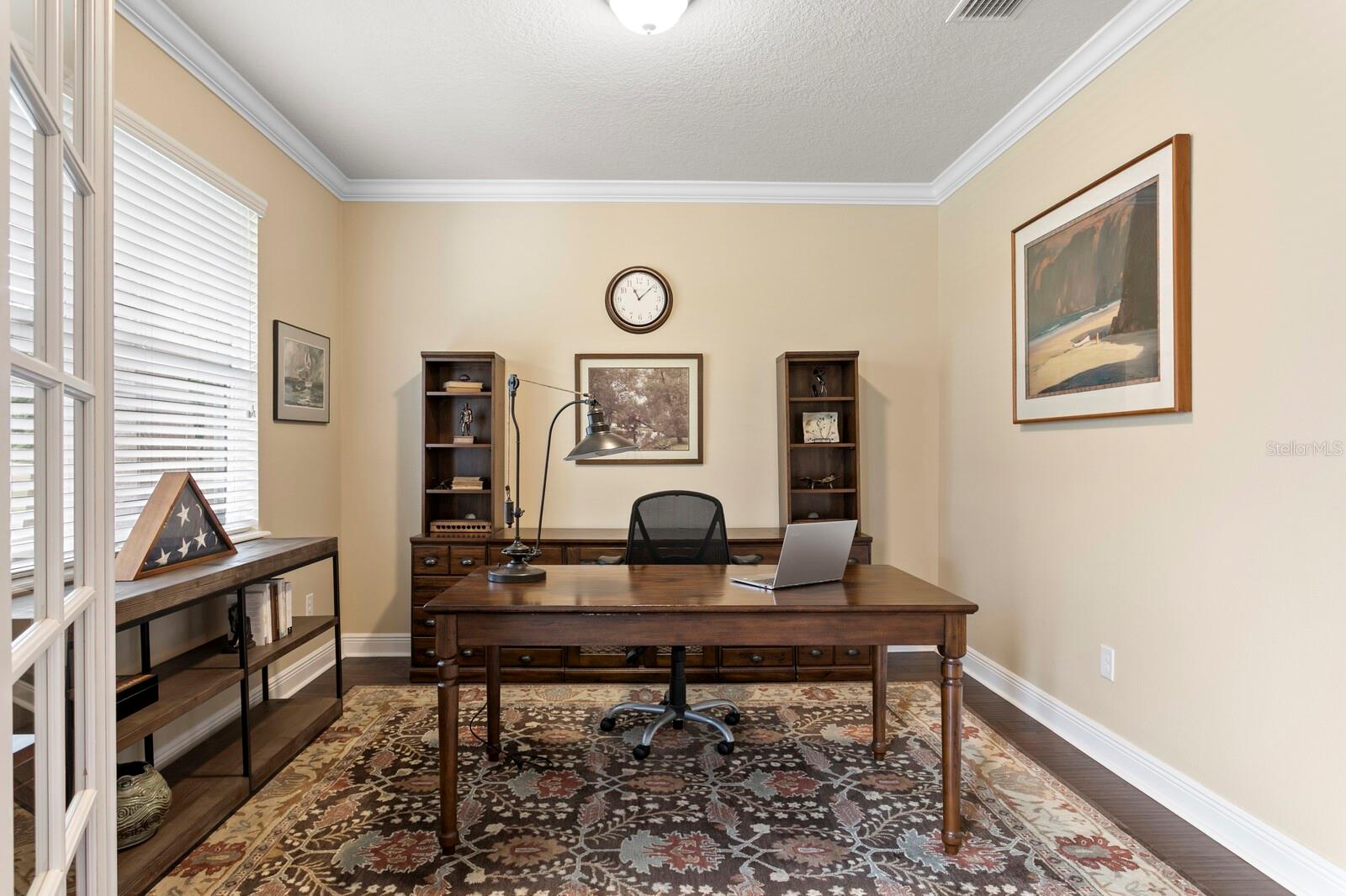 1st floor home office could easily become a 5th bedroom