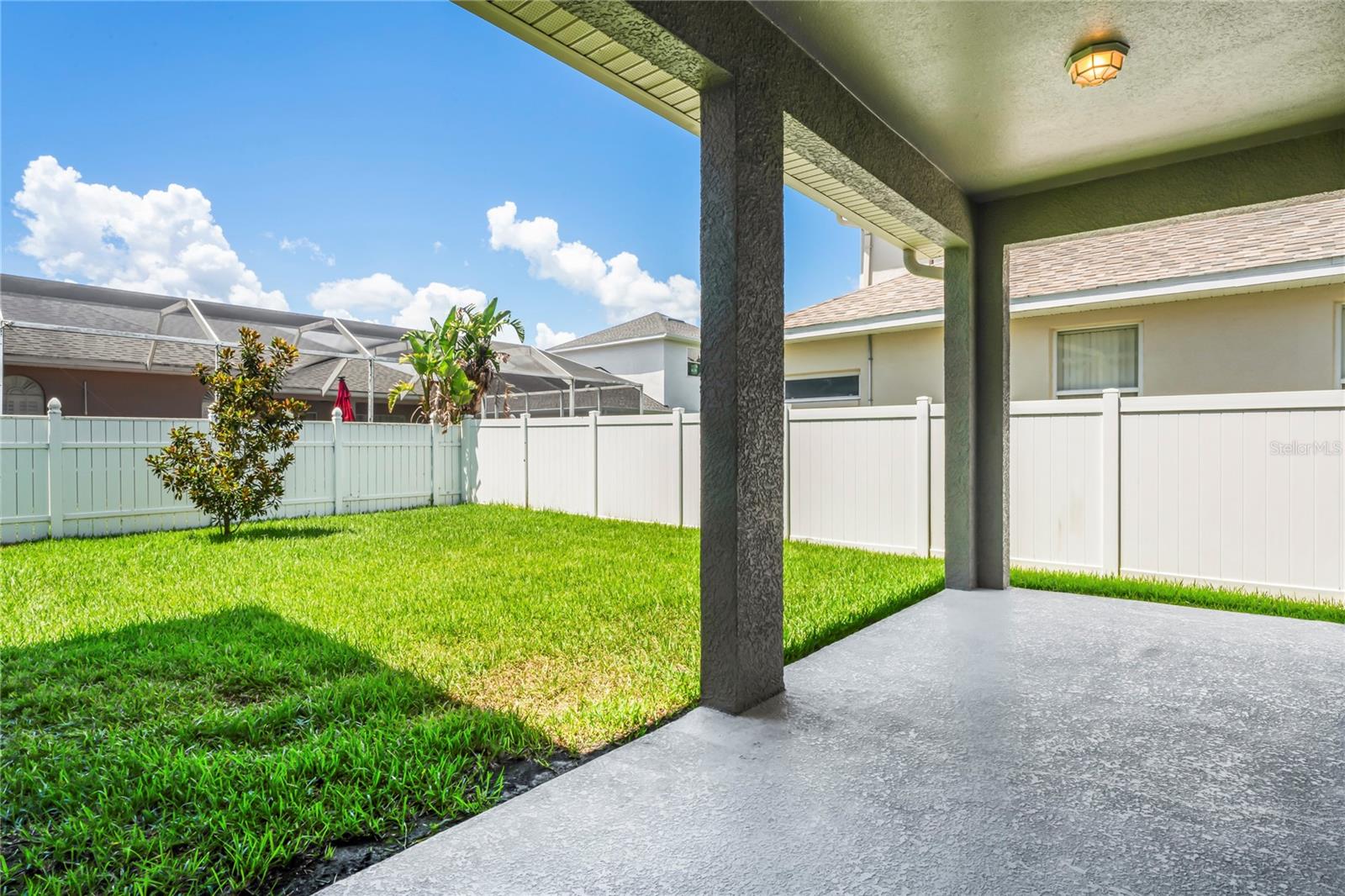 Backyard and Covered lanai