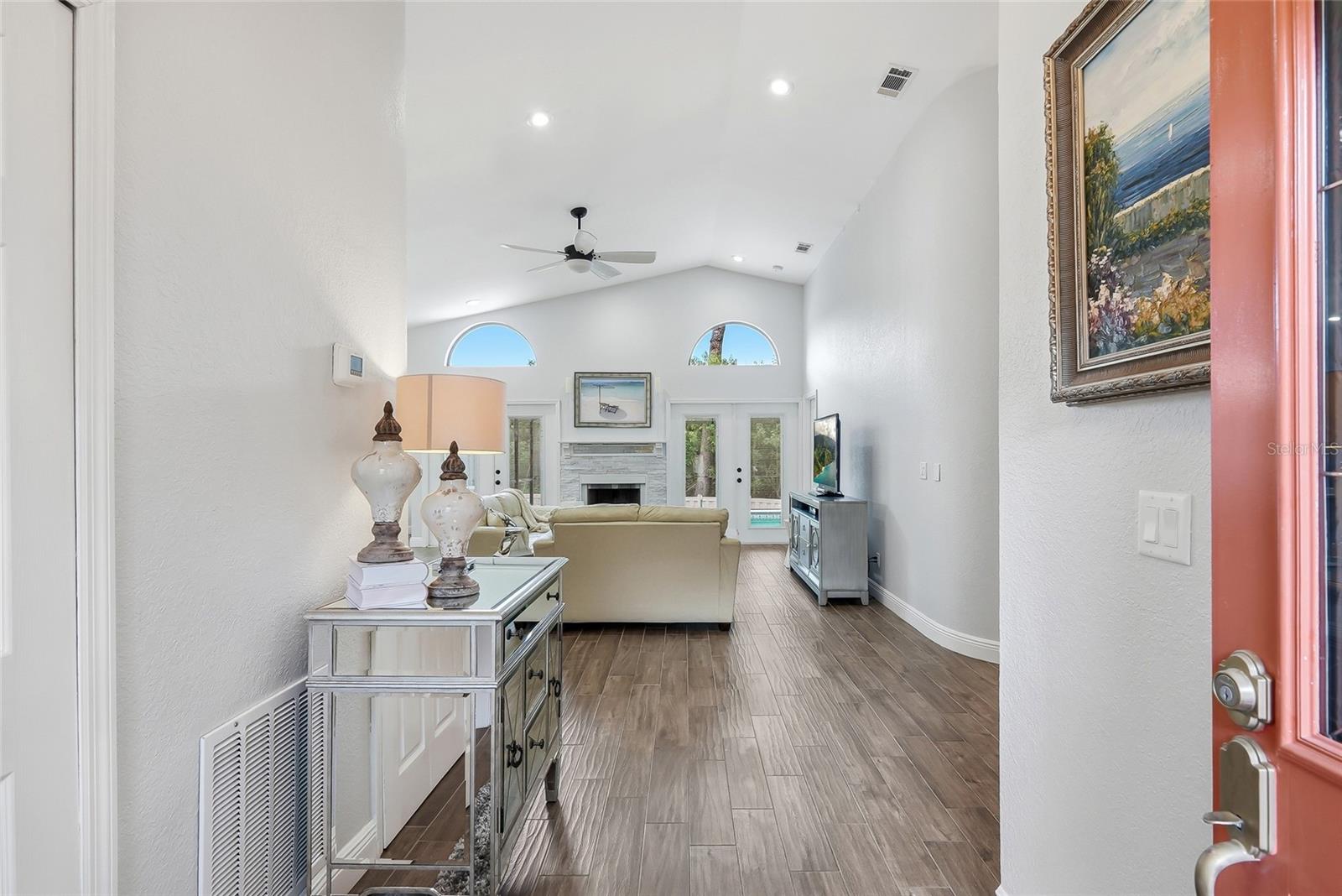Step inside and be awestruck by the high ceilings.