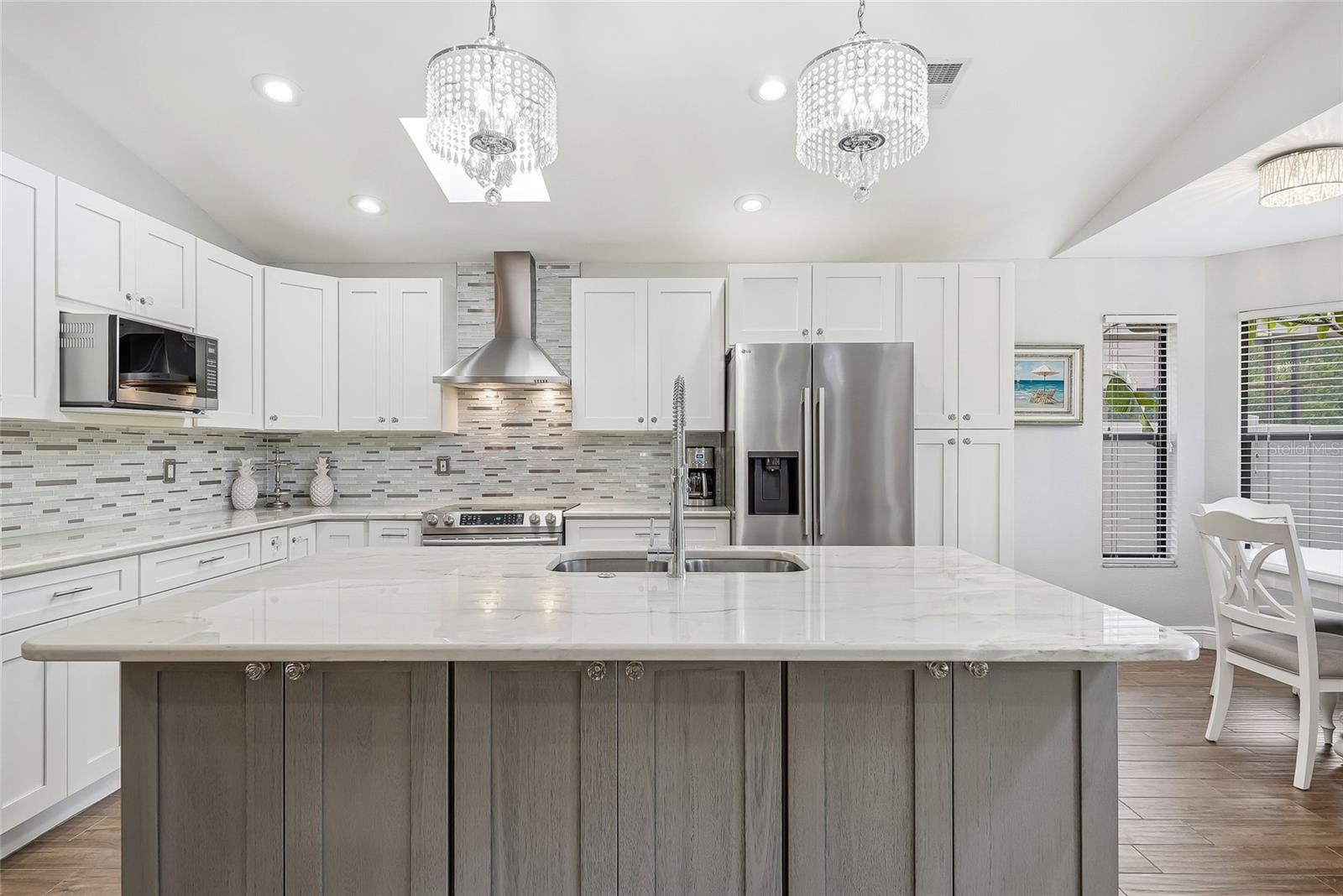 Quartzite countertops are absolutely stunning.