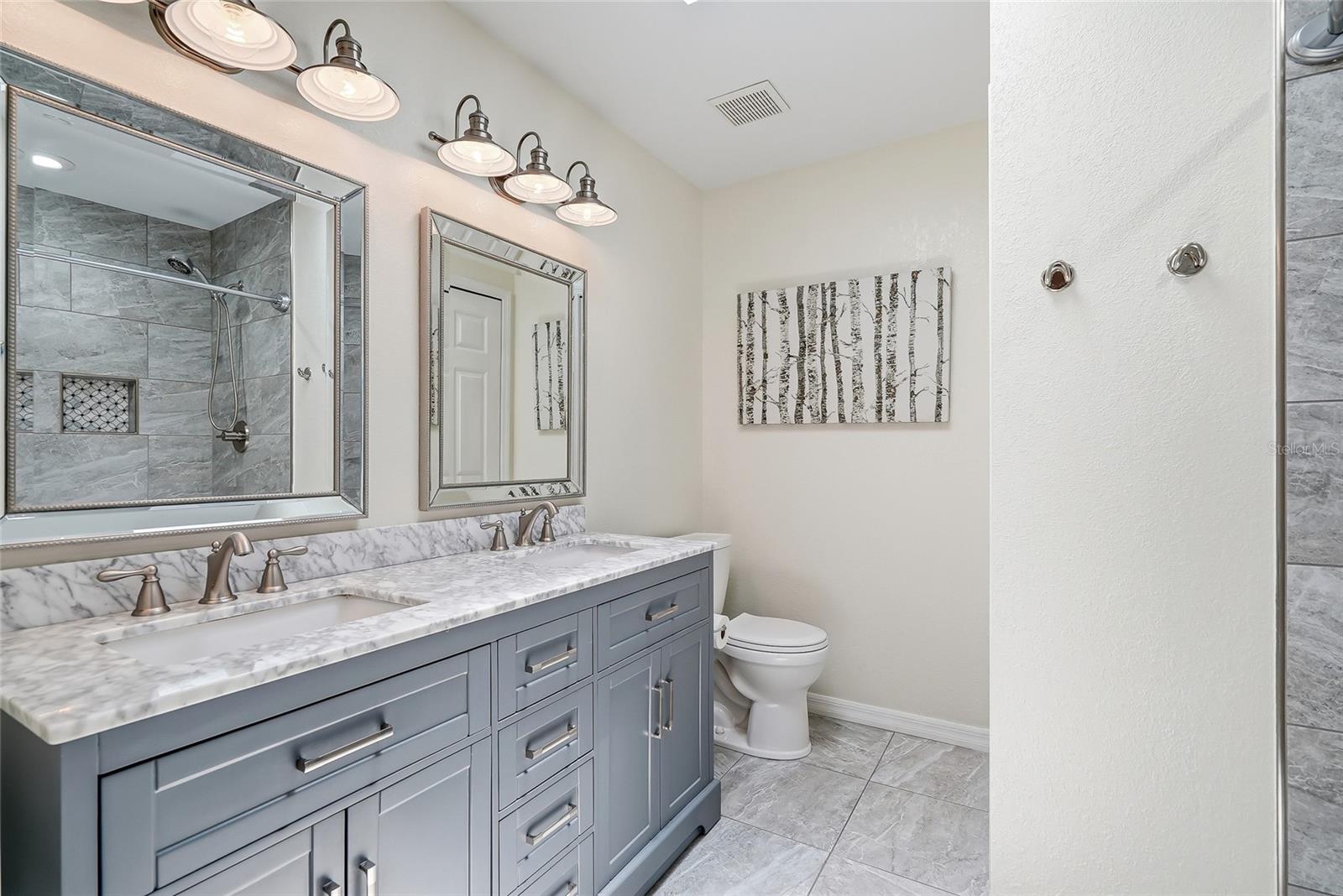Primary bathroom.