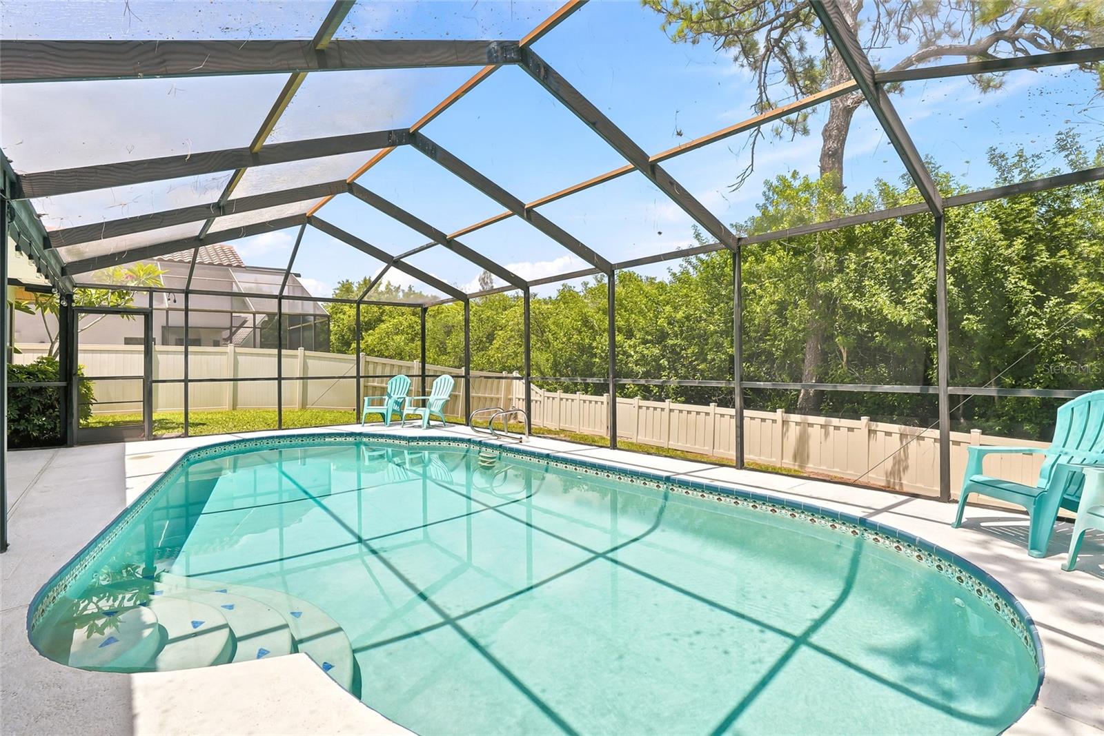 Huge fenced back yard.