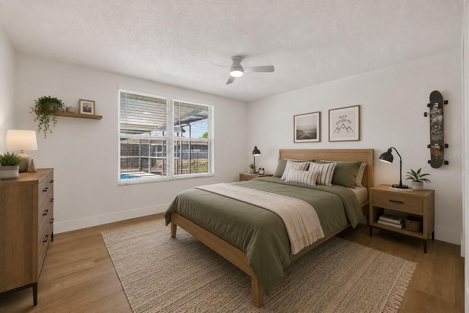 2nd bedroom staged