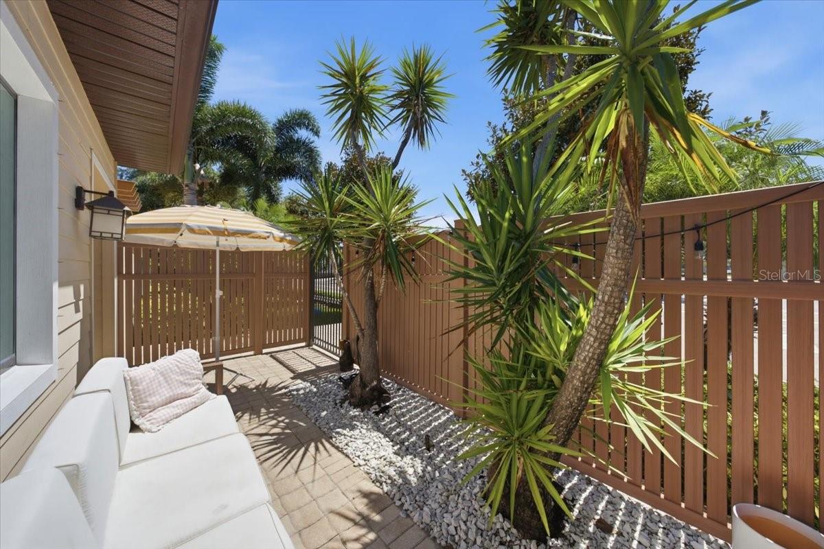 private front patio