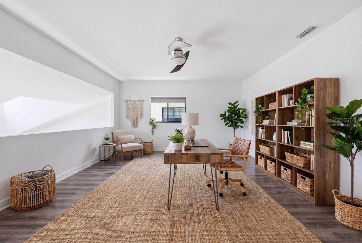virtually staged Loft