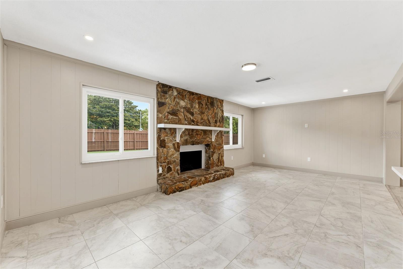 virtually staged game room