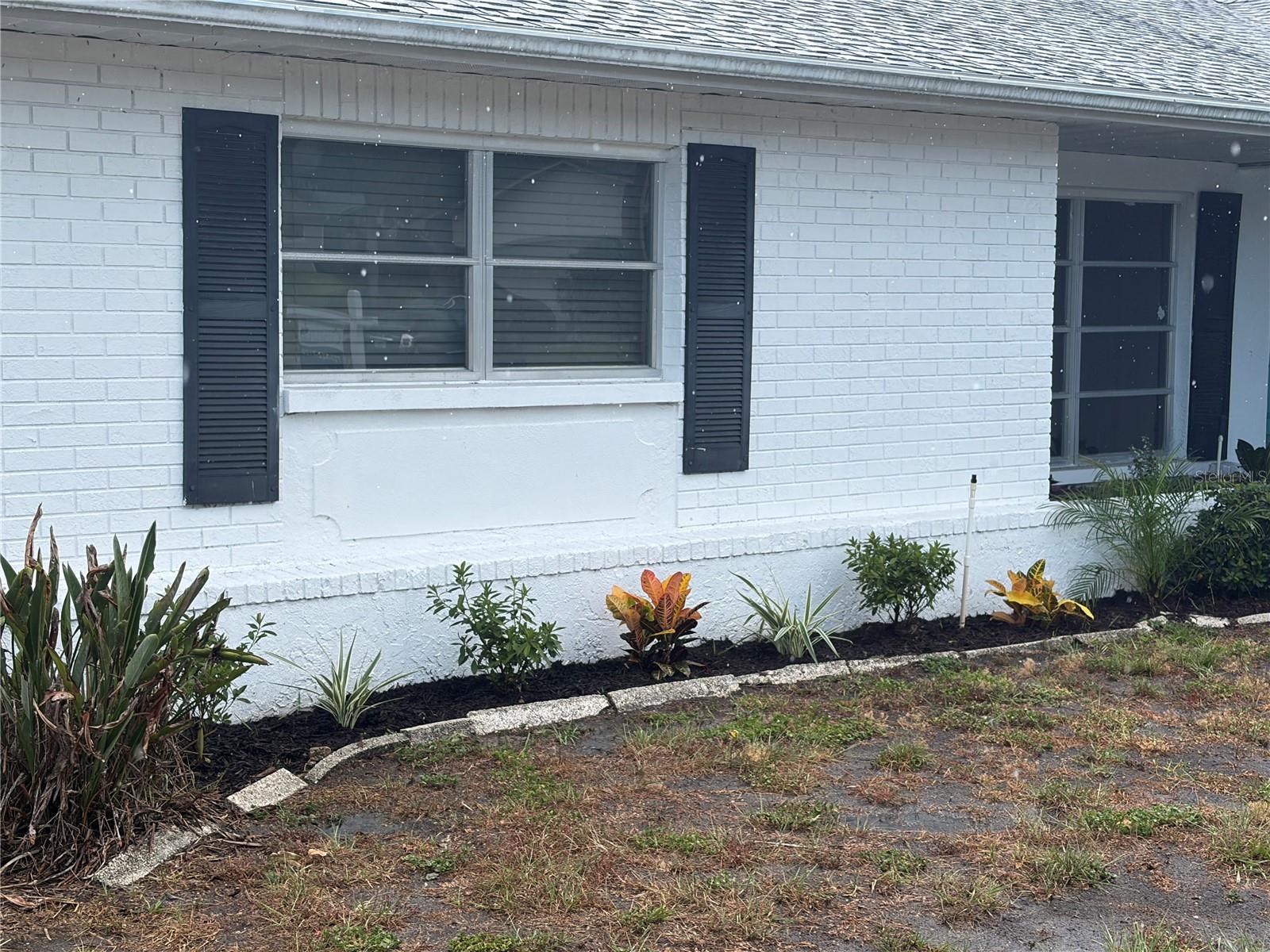 Front recently landscaped