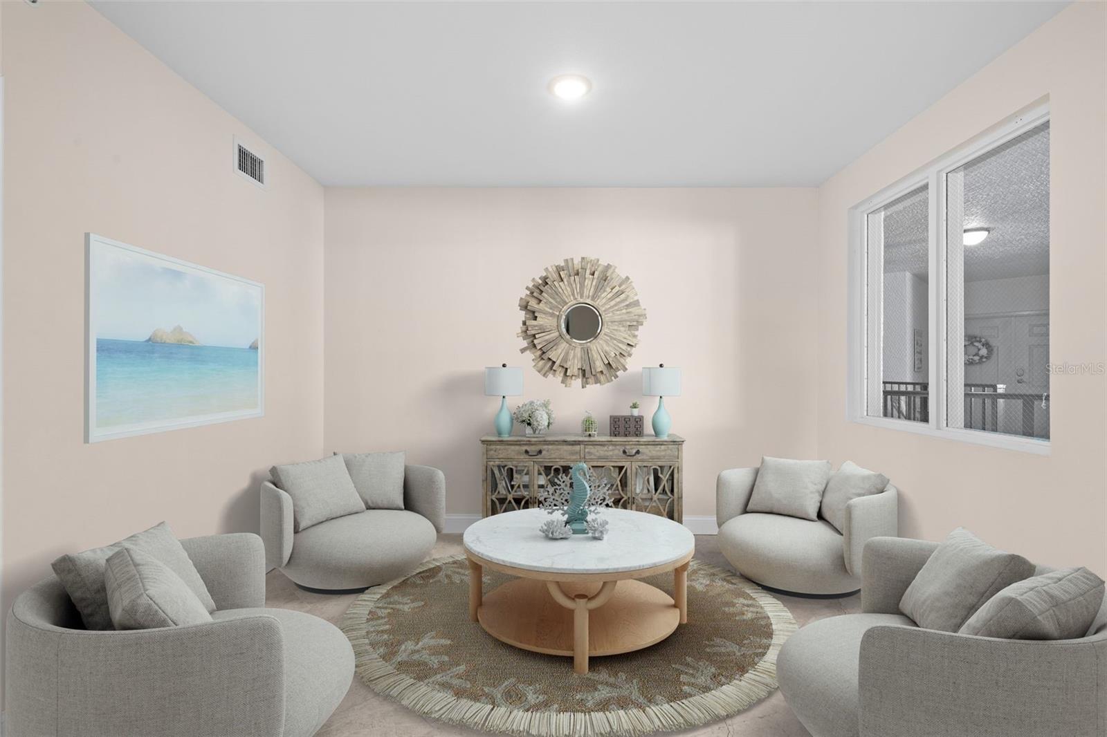 Dining room/Sitting room Staged