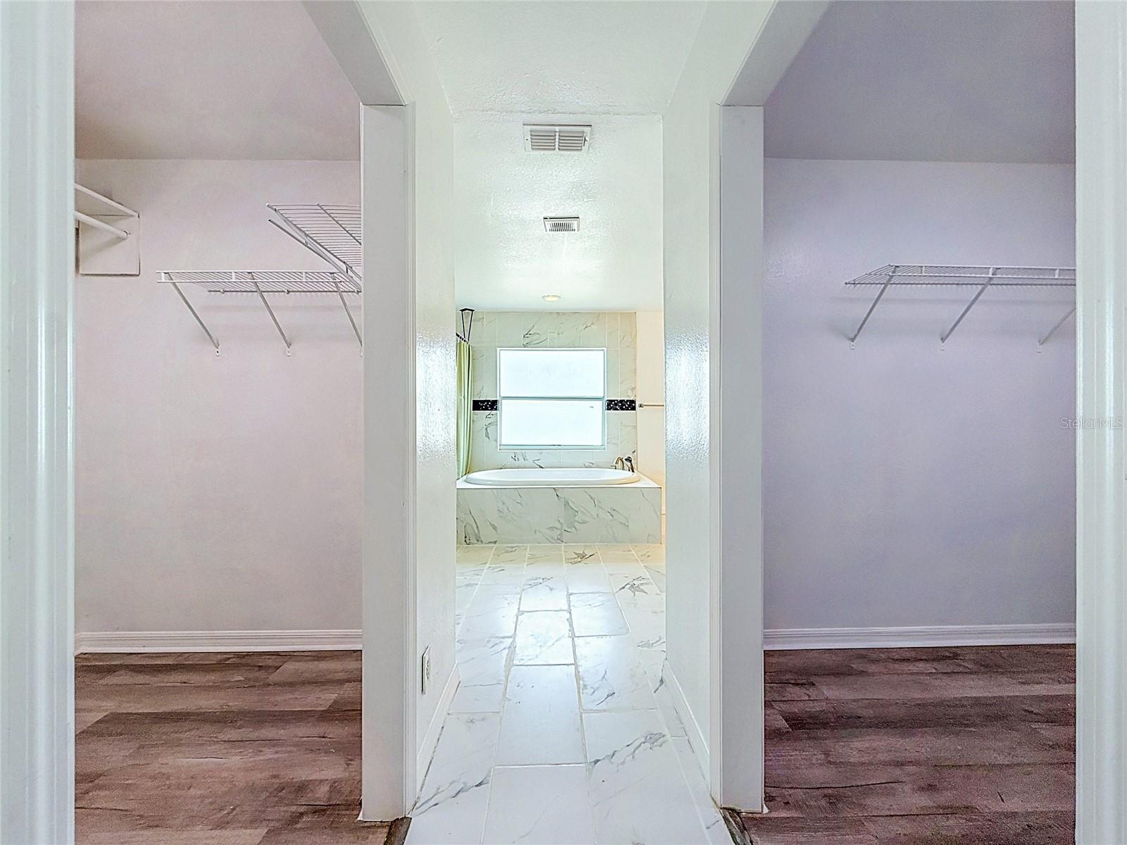 Primary BathroomDual walk-in closets