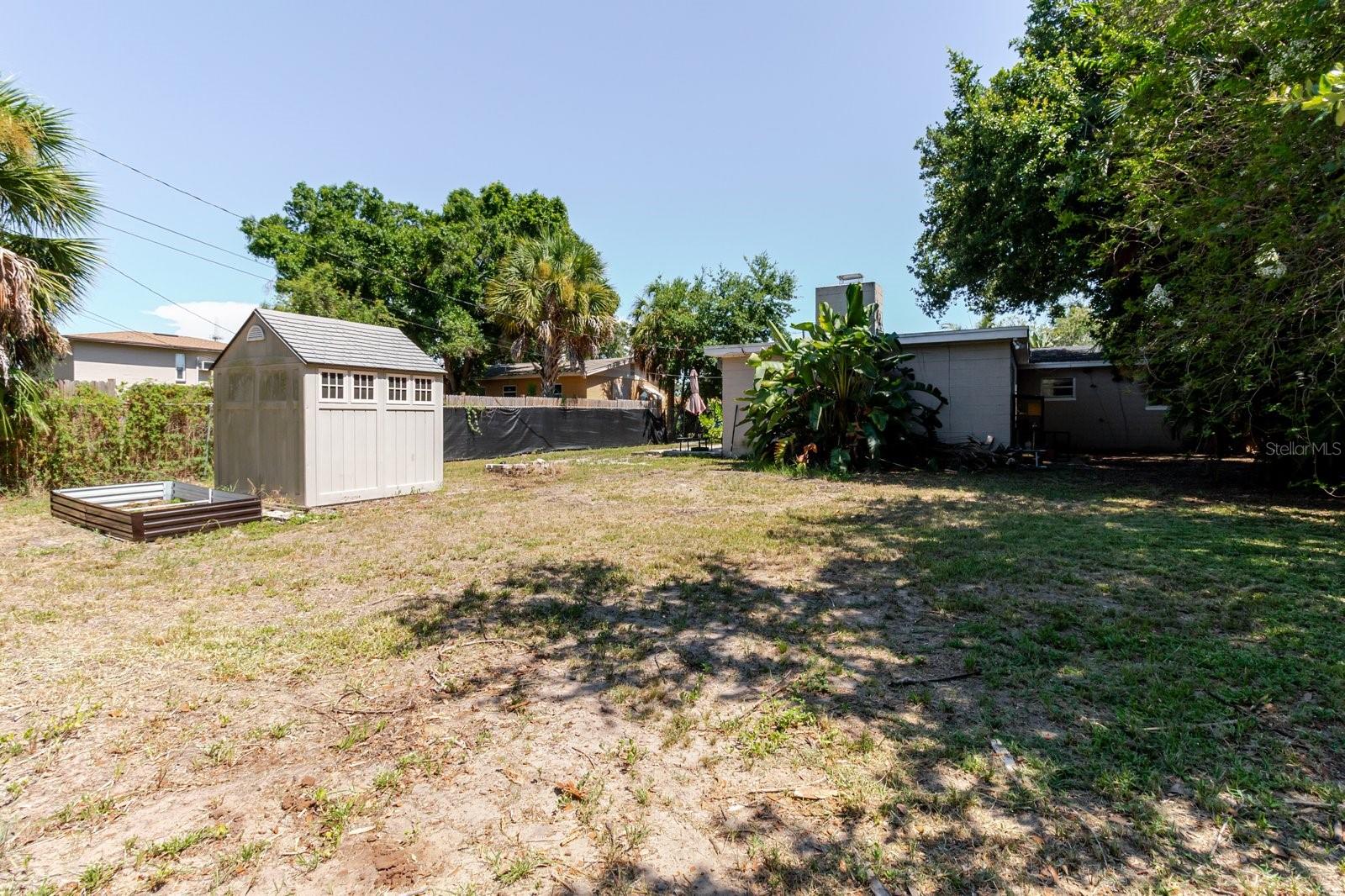 Spacious Yard W/ Shed