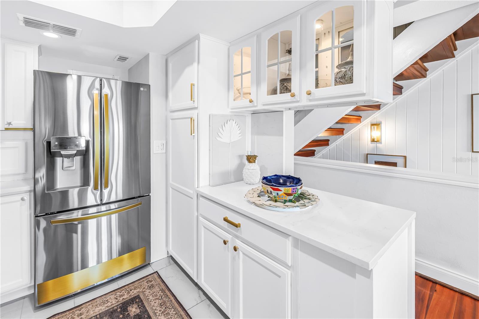 creative space in light and bright kitchen