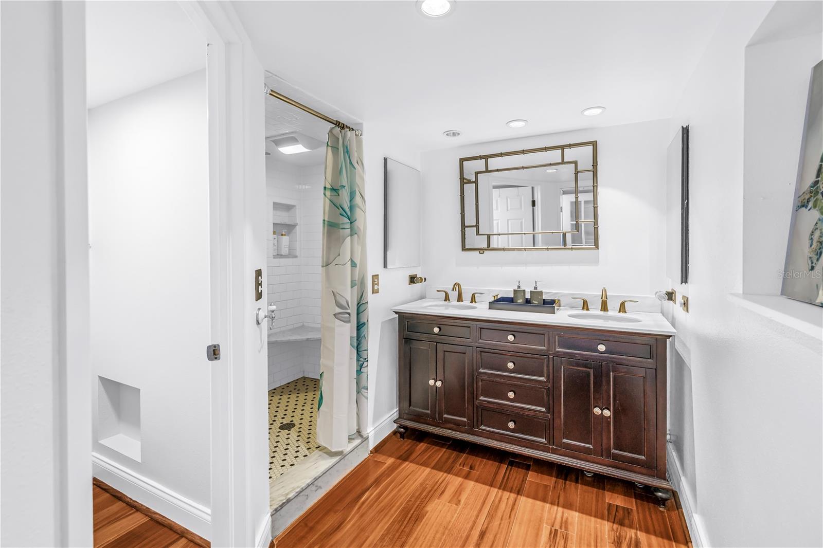Primary ensuite bathroom with shower