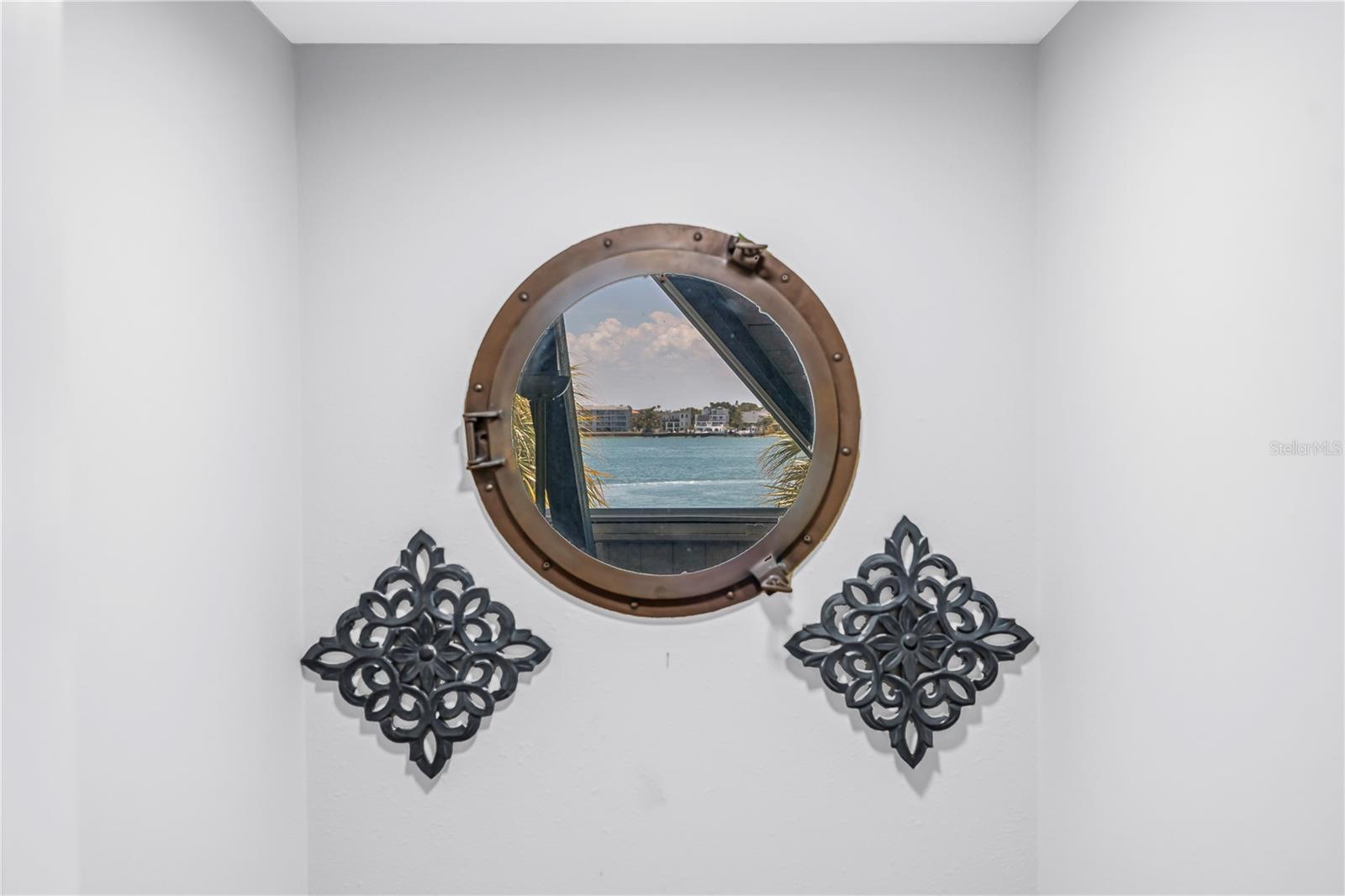 Porthole with water views