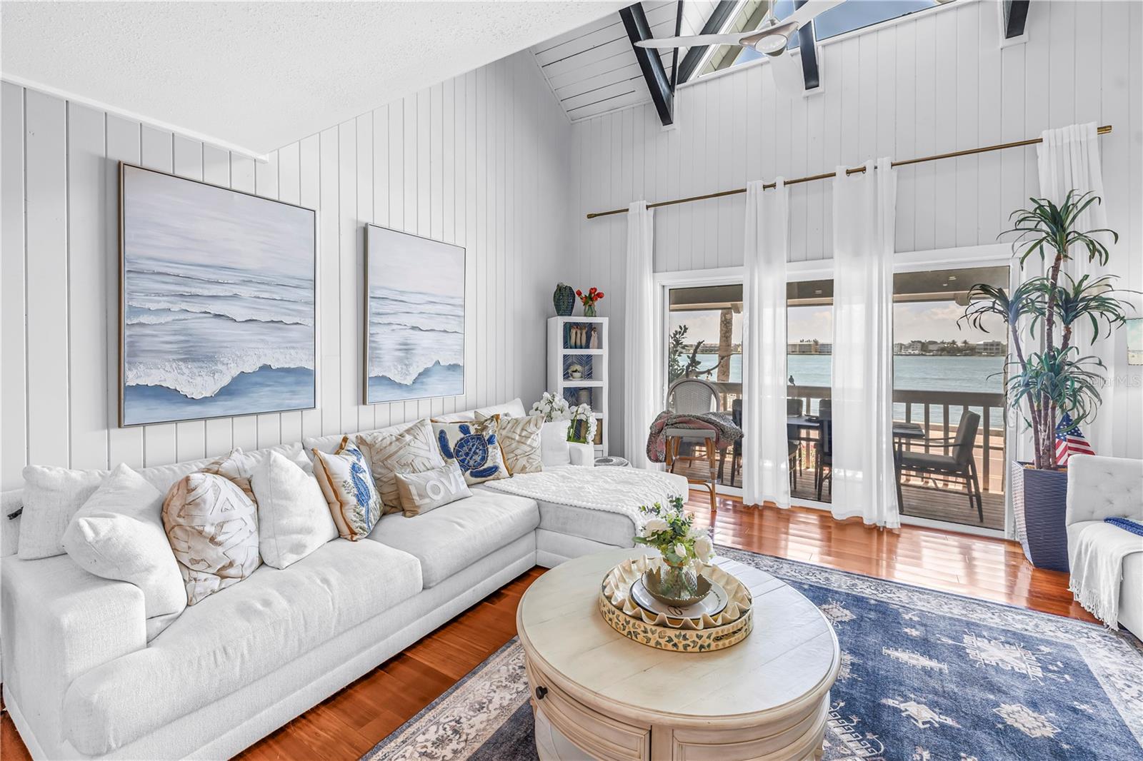 Living area Water views