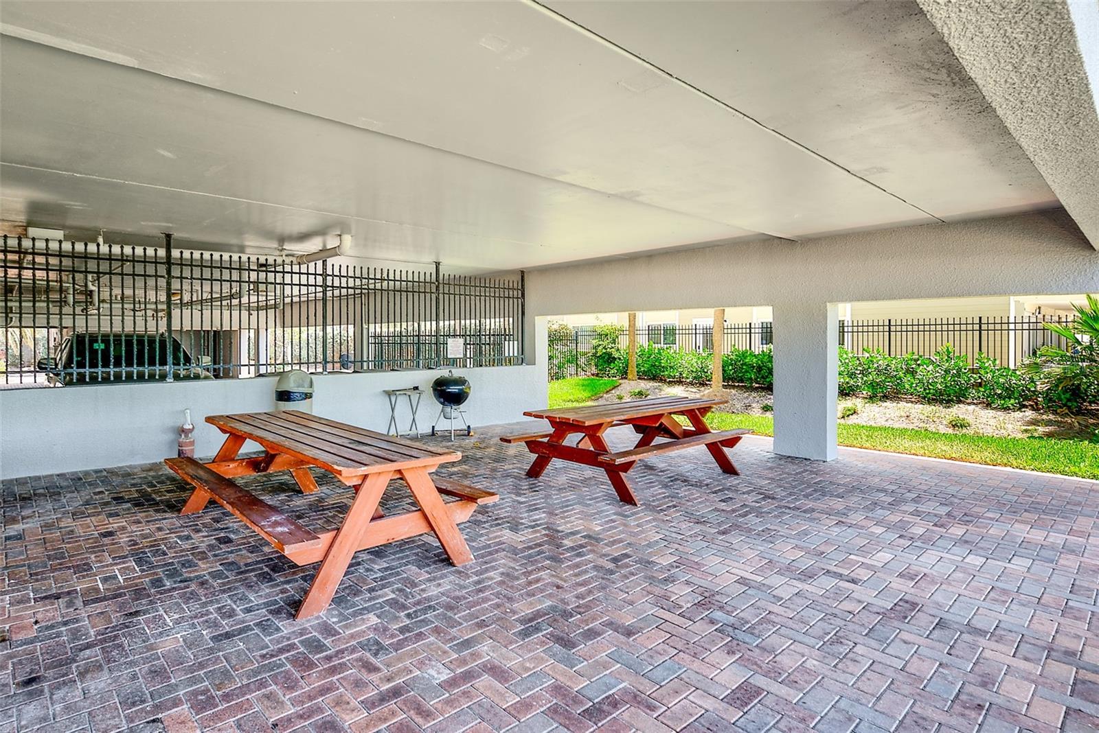 Under building picnic area