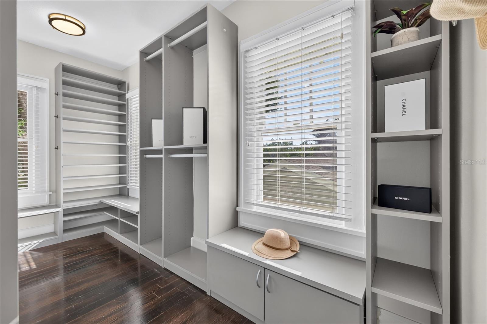 Large walk-in closet primary