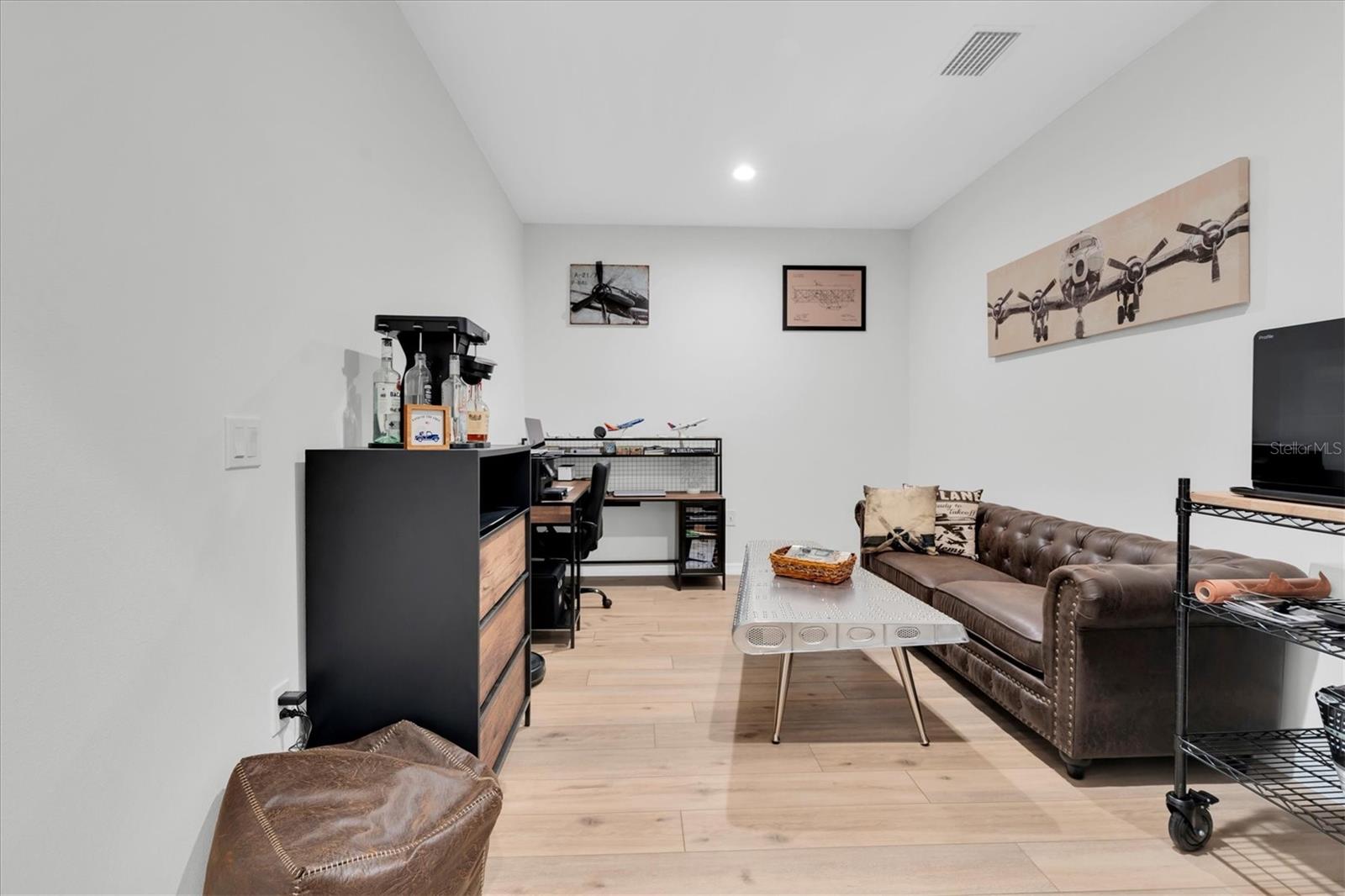 downstairs office/4th bedroom/gym