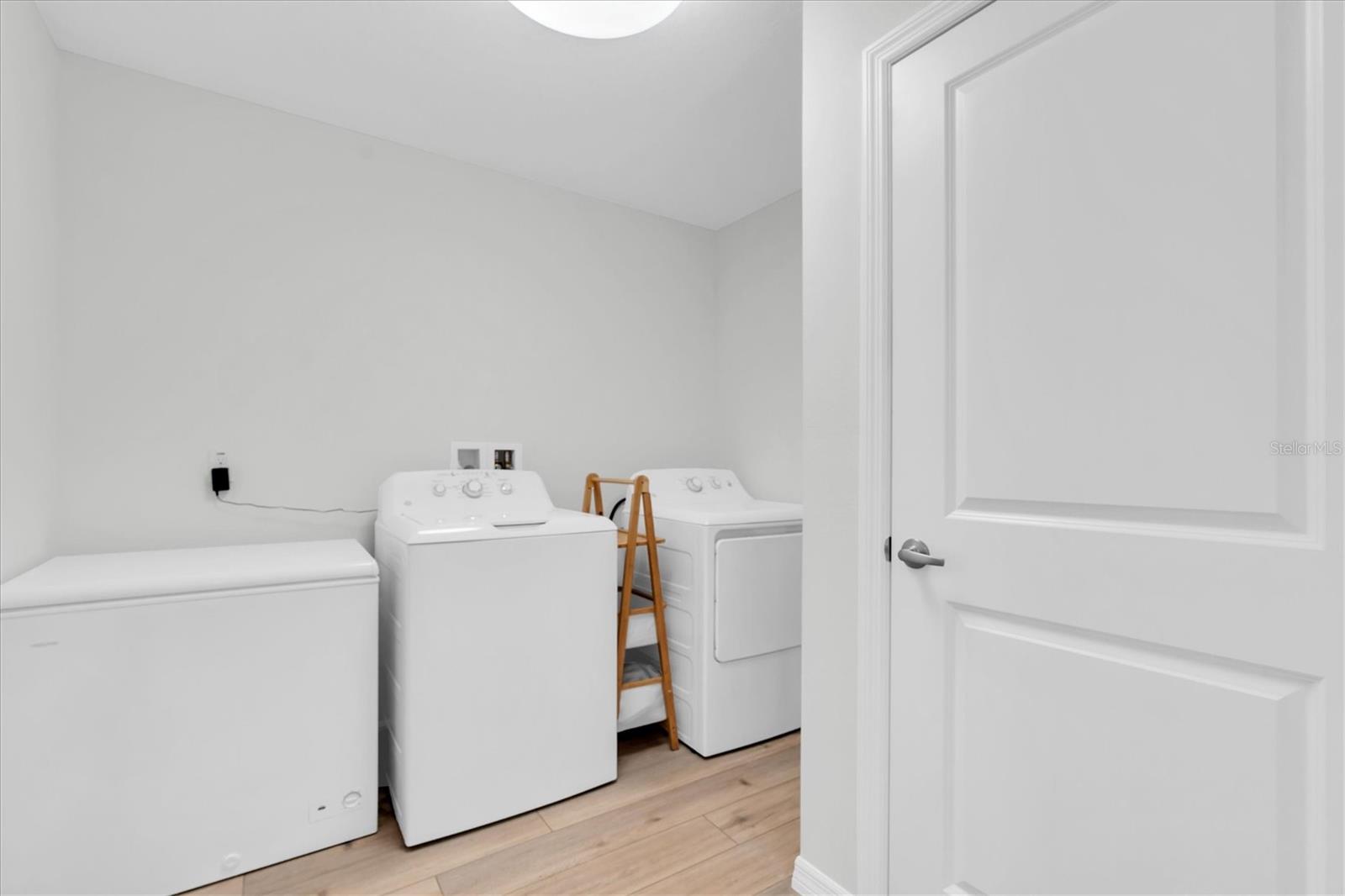 spacious upstairs laundry room