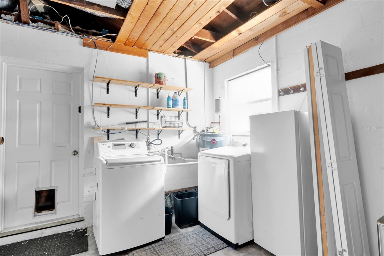Laundry in Garage