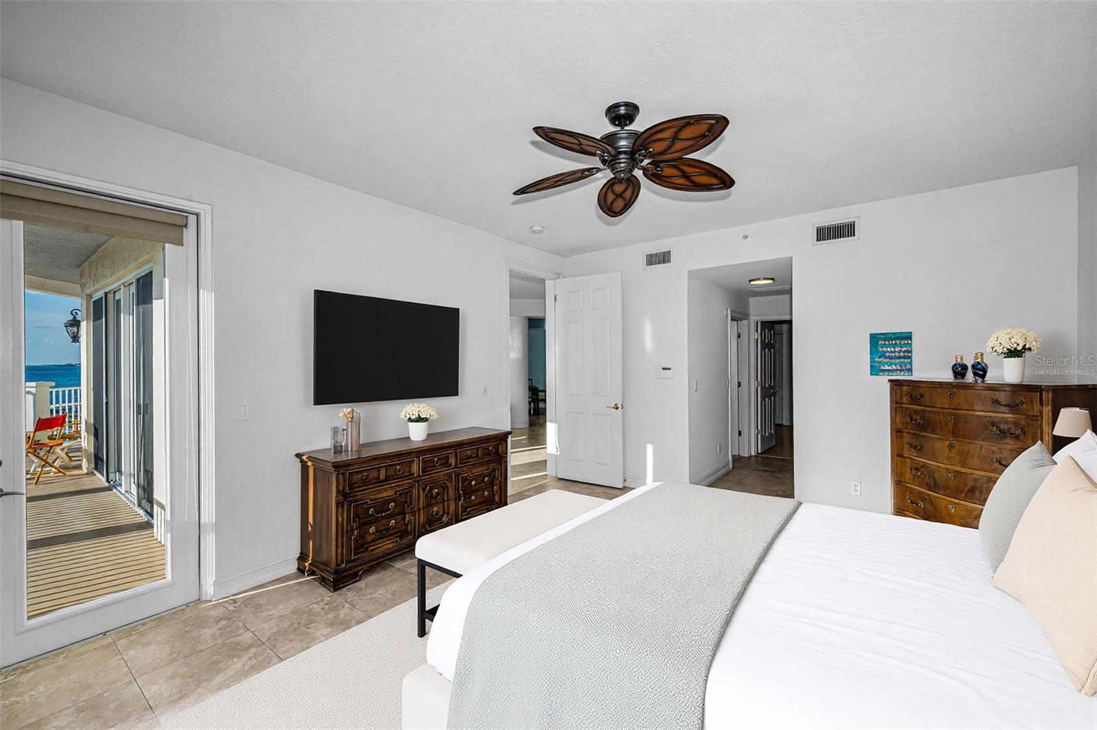 Virtually Staged Primary Bedroom