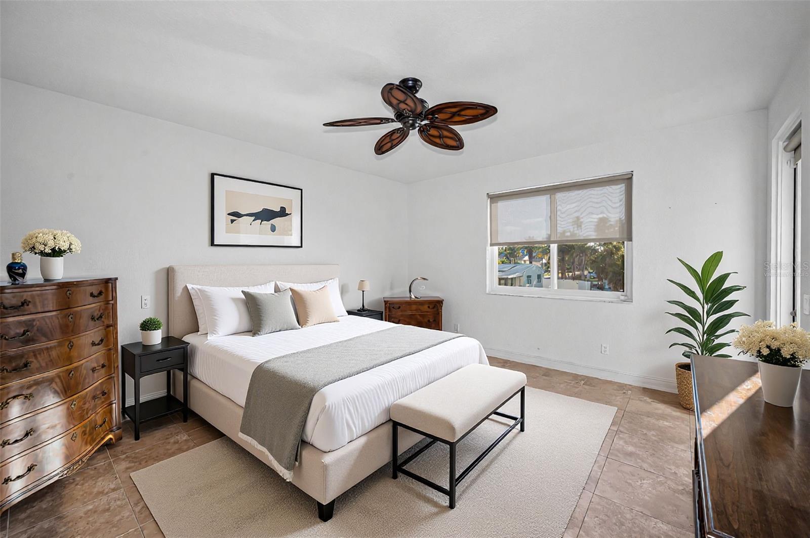Virtually Staged Primary Bedroom