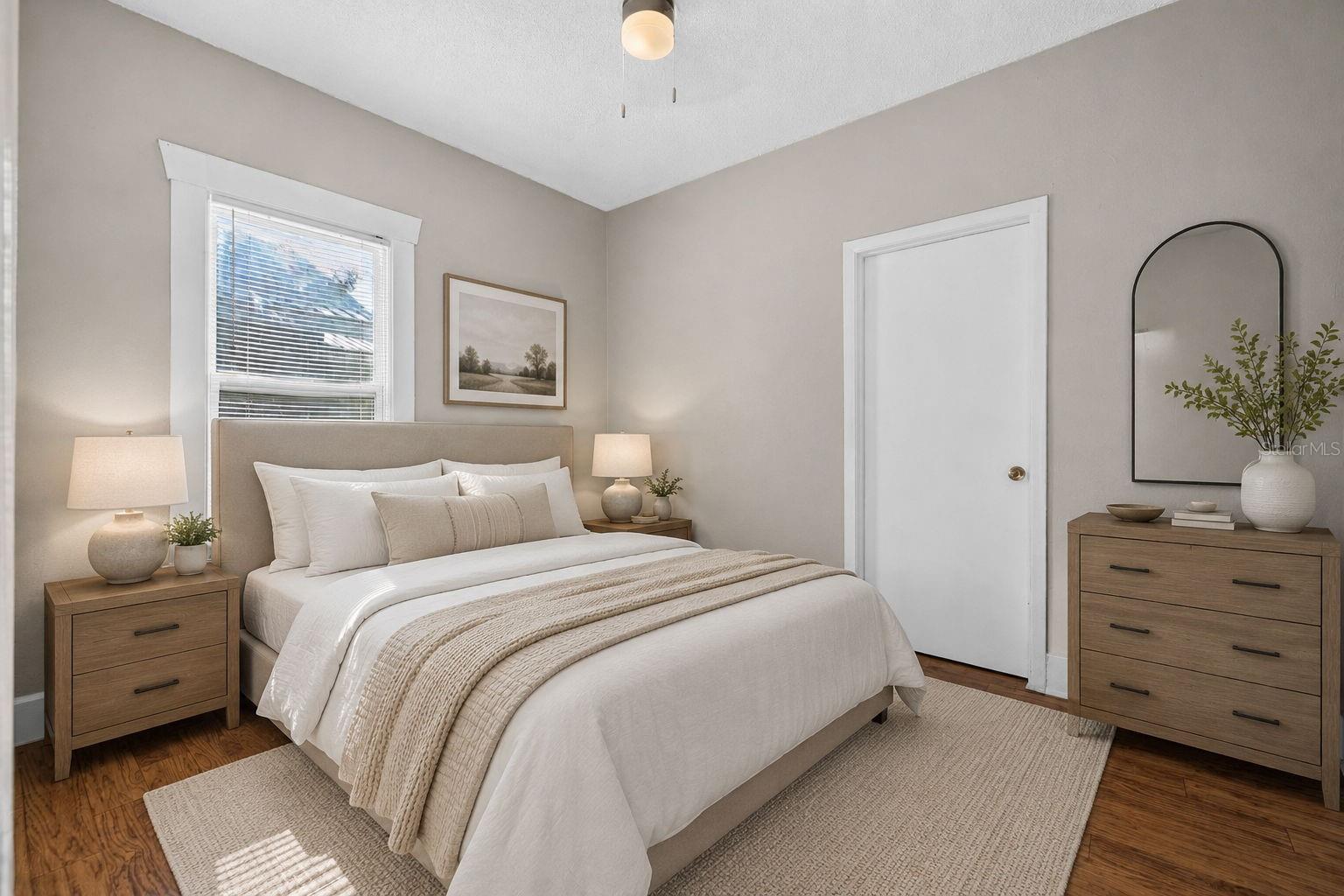 Virtual Staged Bedroom 1