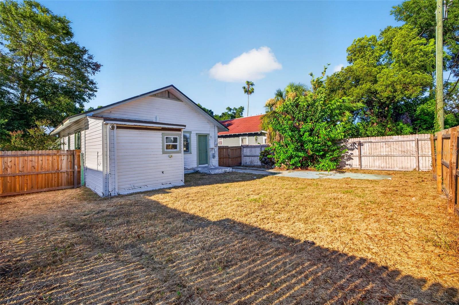 Large Fenced in Backyard