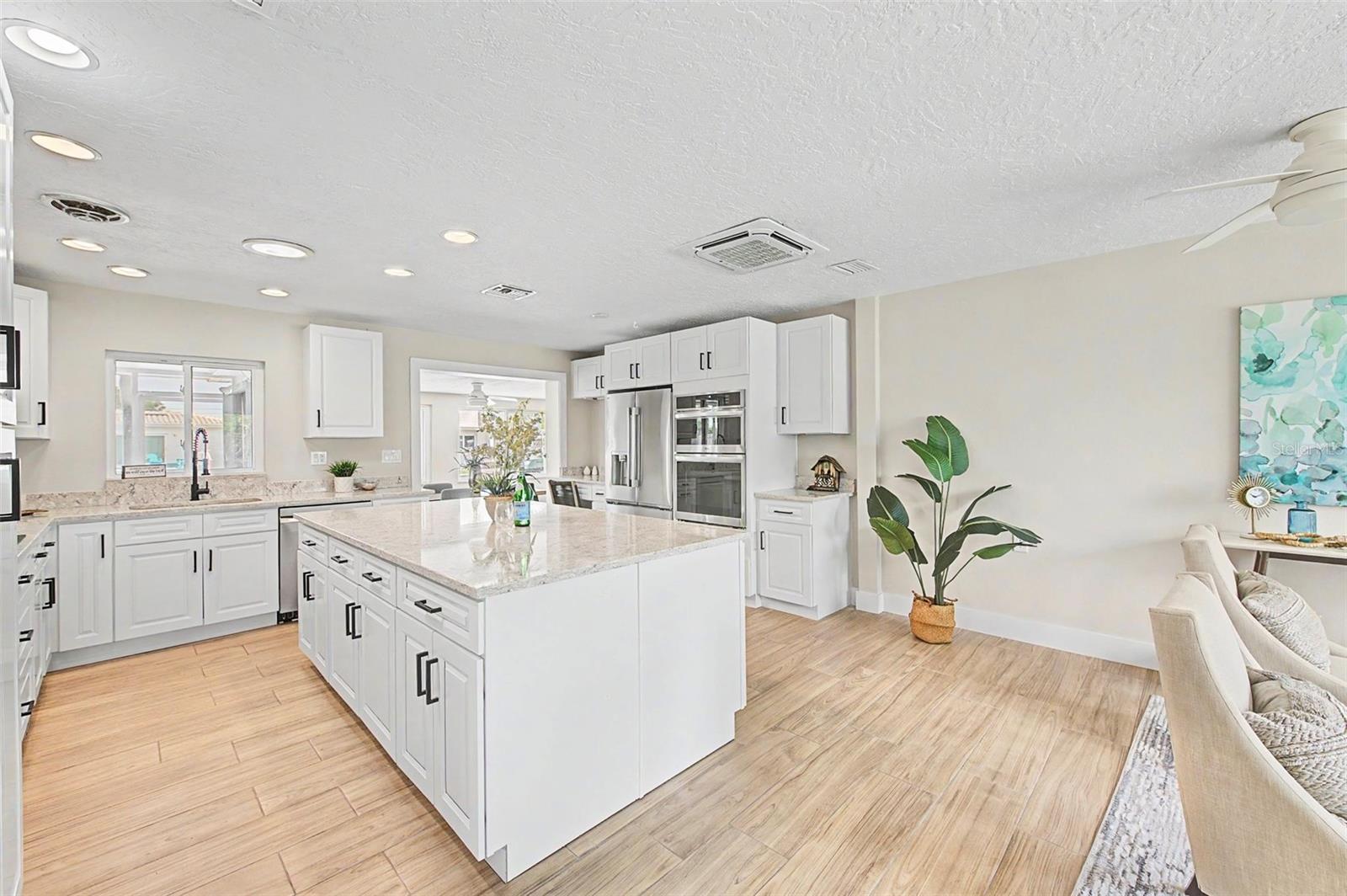 Beautiful quartz island & counters