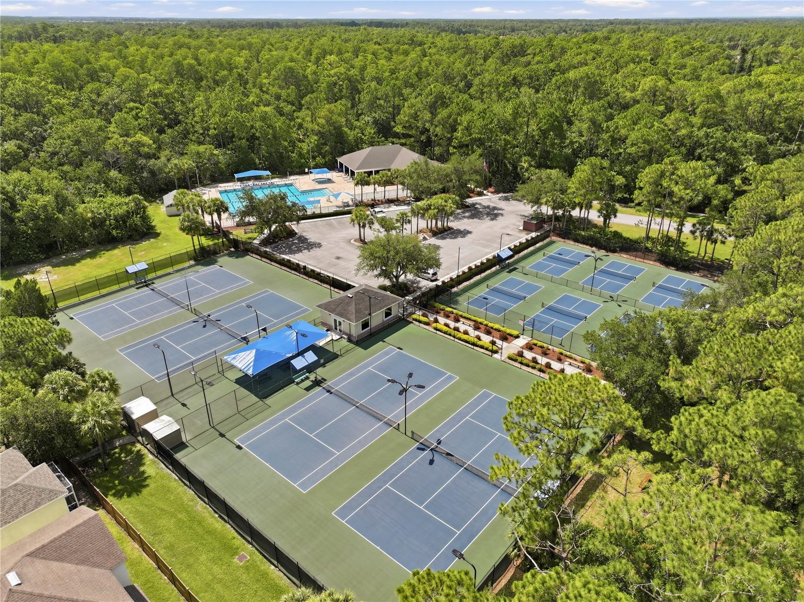 Swim and Tennis Center off Countryway. Clubhouse located by the pool.