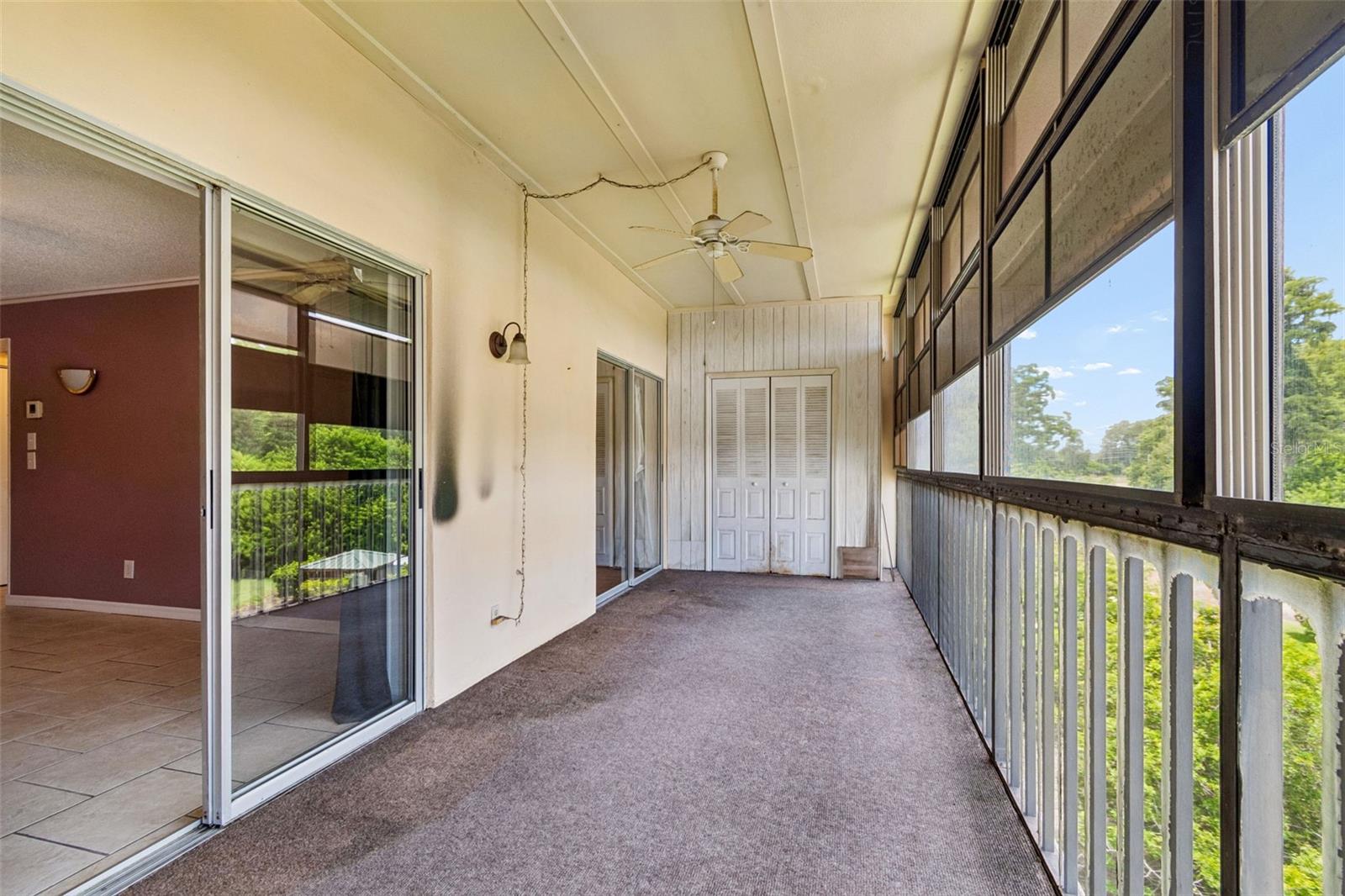Florida Room with view toward storage