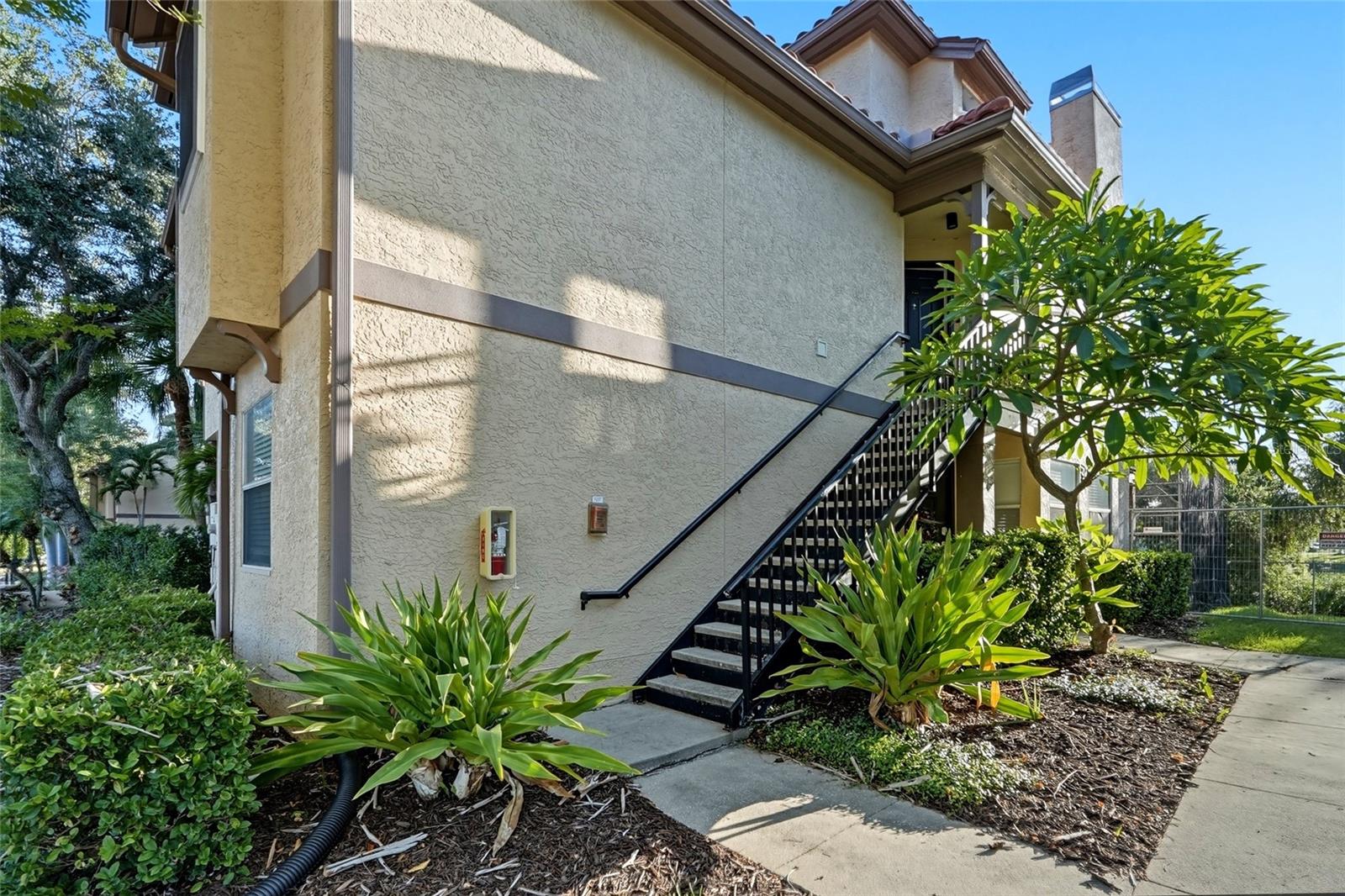 Private second-floor entrance
