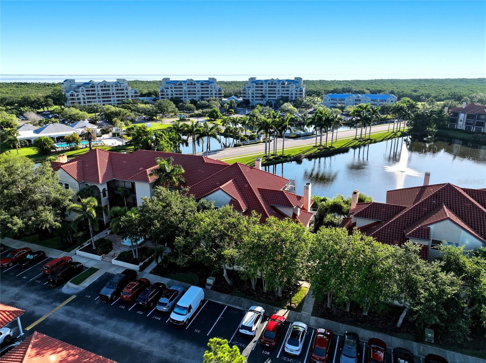 Bird's-eye view of the Audubon at Feather Sound community