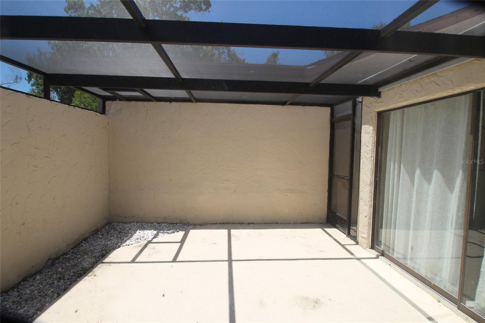 Outside screened in patio