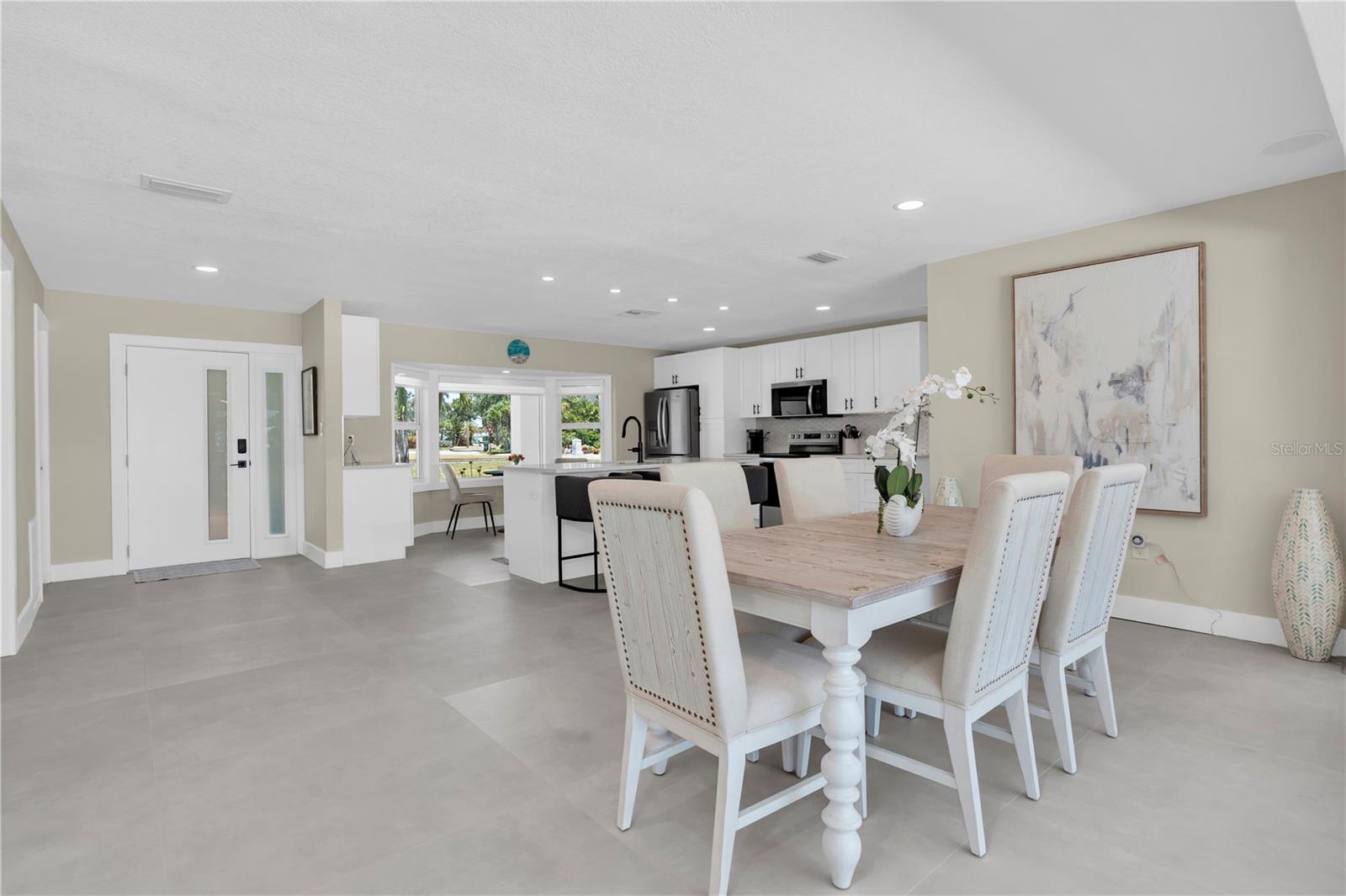 continues flooring through entire home