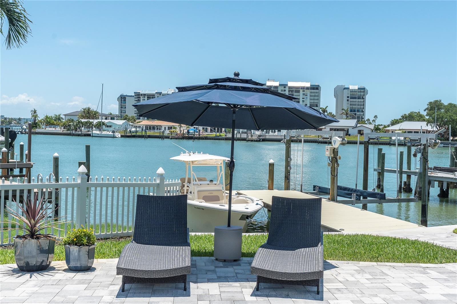 relax by the water and watch the dolphins right from your dock