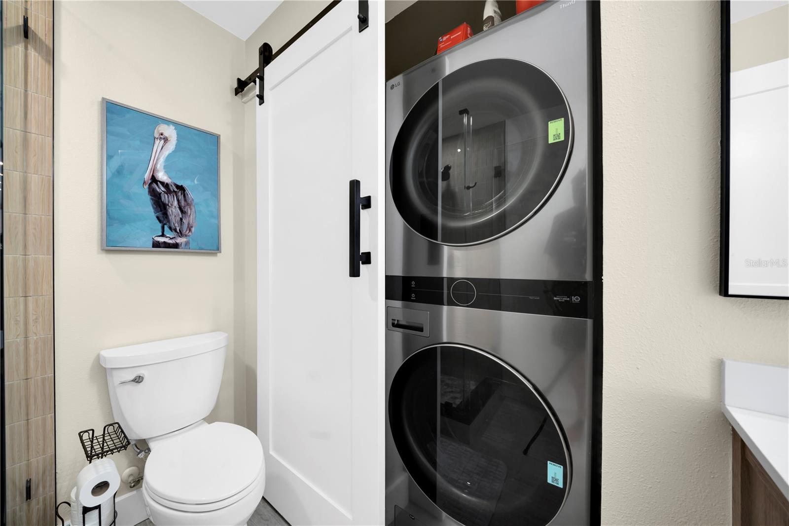 efficient bathroom laundry combination get those pool towels dried right away