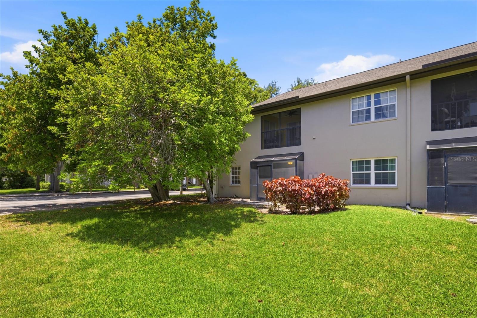 Rear of condo