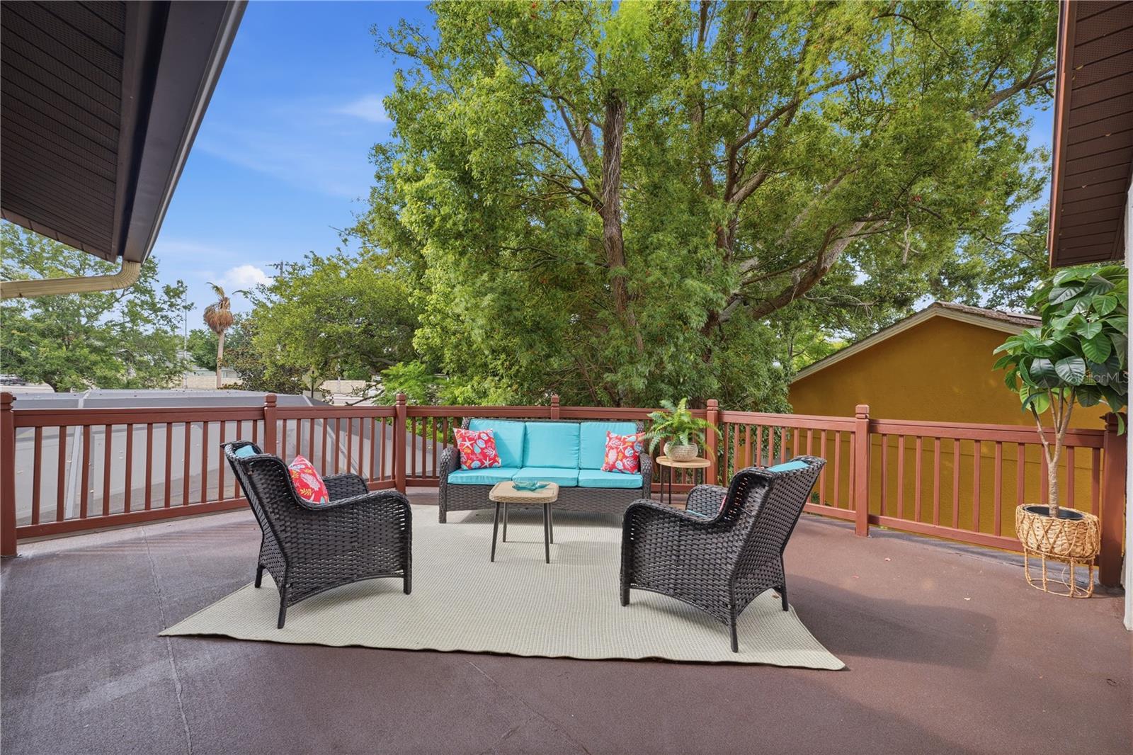 watch the sunsets from your private balcony overlooking the pool