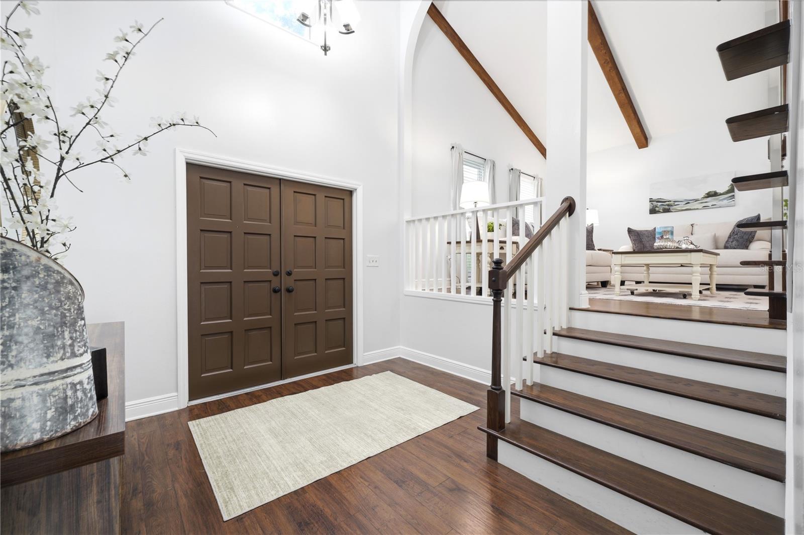 wide double door entry